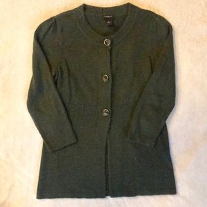 Ann Taylor | ArmyGreen Rabbit Hair Blend Sweater